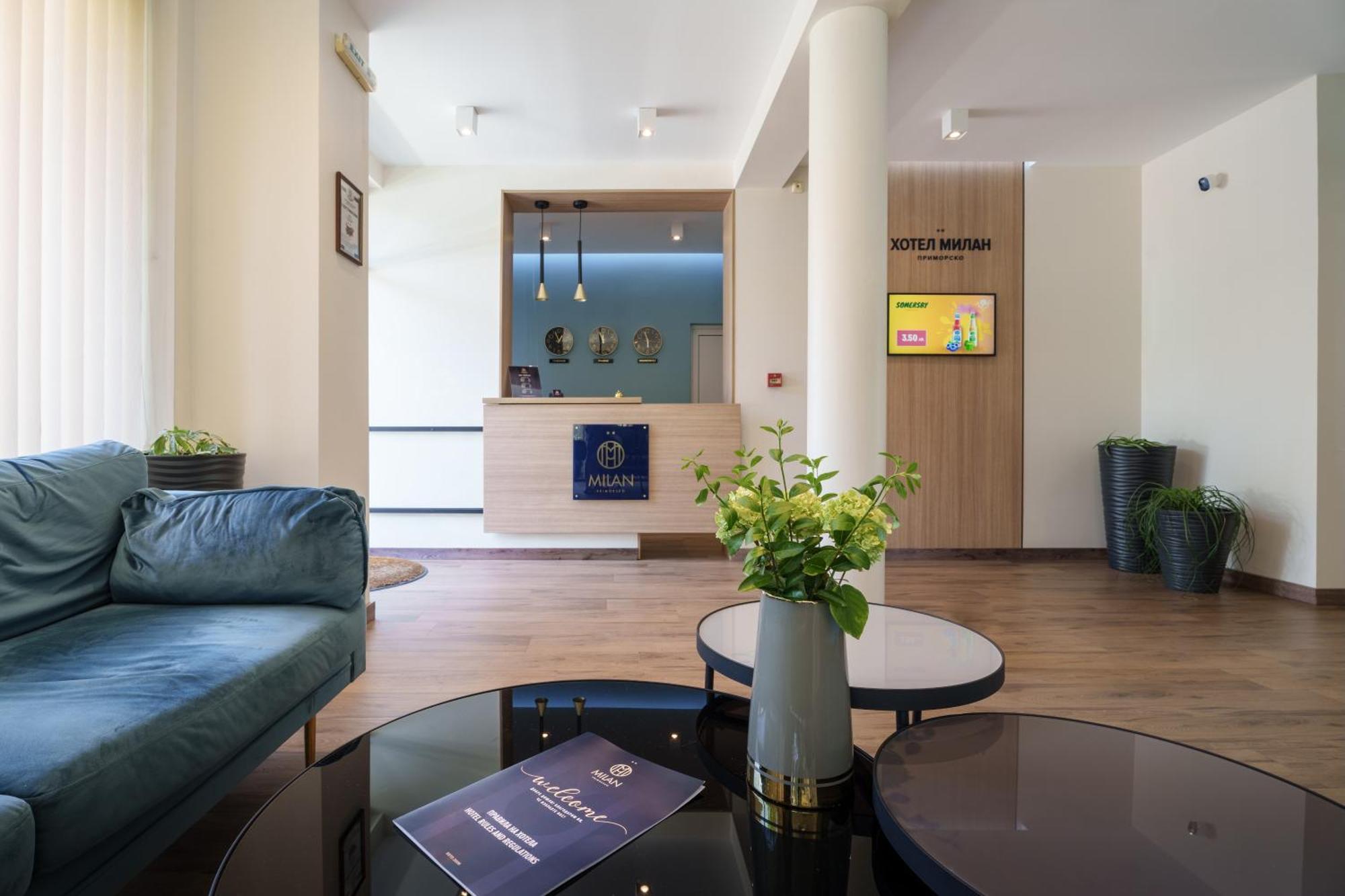 Hotel Milan Приморско Экстерьер фото